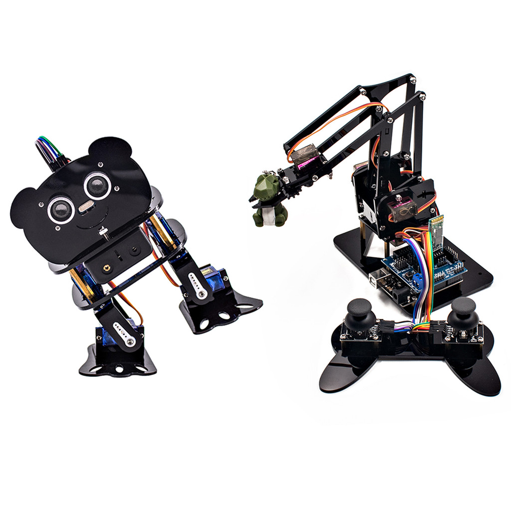 LAFVIN 4DOF DIY Robot Kit Programmable Robot Kit APP Control Compatible ...