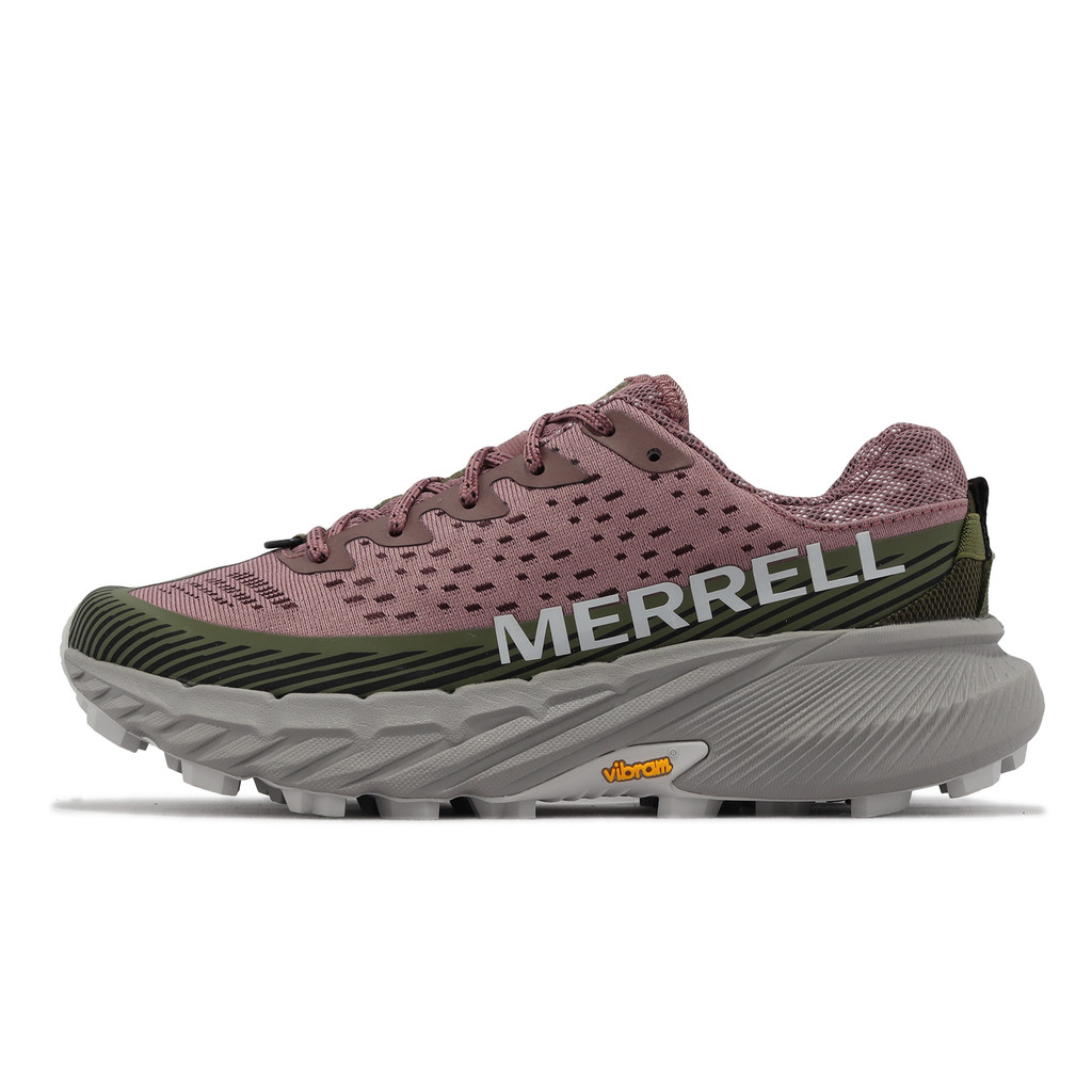 Merrell Hiking Shoes Agility Peak 5 Purple Green Cross Country Running ...