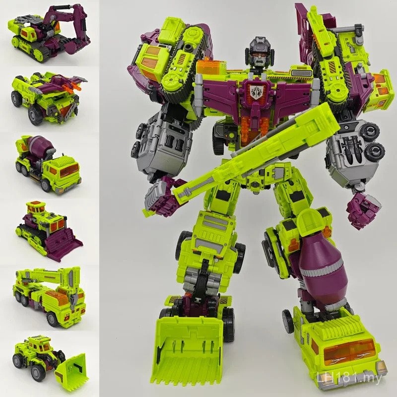 NBK 3349 transformasi mainan Devastator 6in1 Combiner Robot tindakan ...