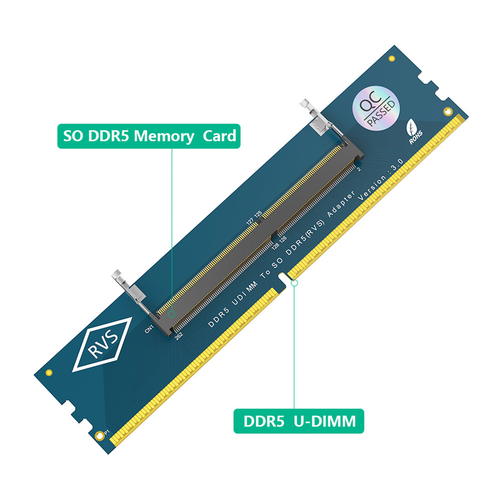 Laptop SO DDR5 RAM To Desktop DDR5 U-DIMM Adapter DDR5 Memory RAM ...