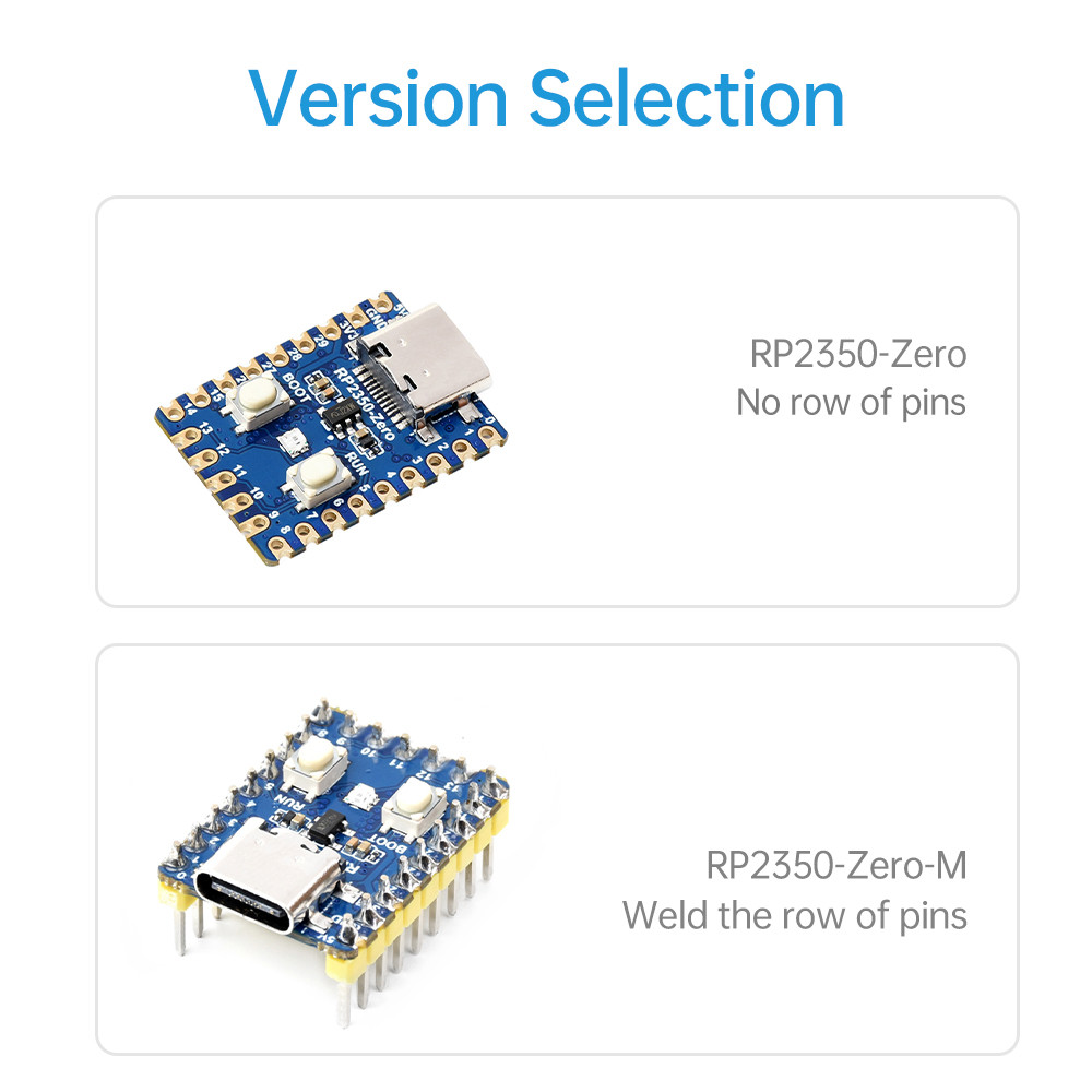 Pcbfun RP2350 Zero Mini Development Board Microcontroller Development ...