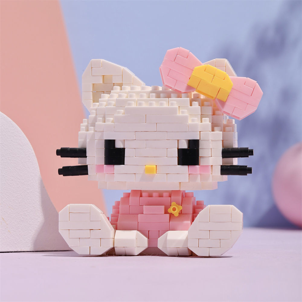 W2119 Hello Kitty DIY Mini Building Block Character Model Nano Block ...