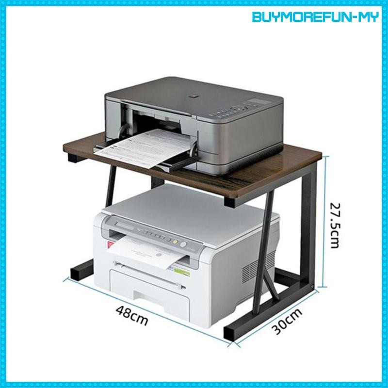 [BuymorefunMY] Desktop Printer Stand Storage Rack Printer Riser Stable ...