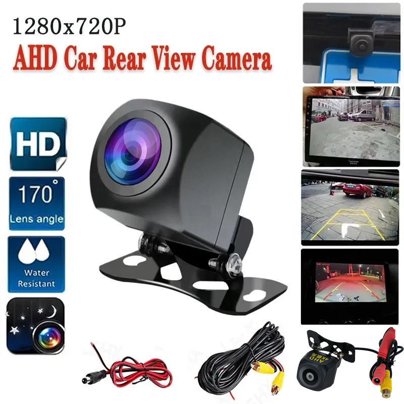 Car Reverse Camera Rear Camera 170 Degree 4 LED Night Vision Car Rear ...