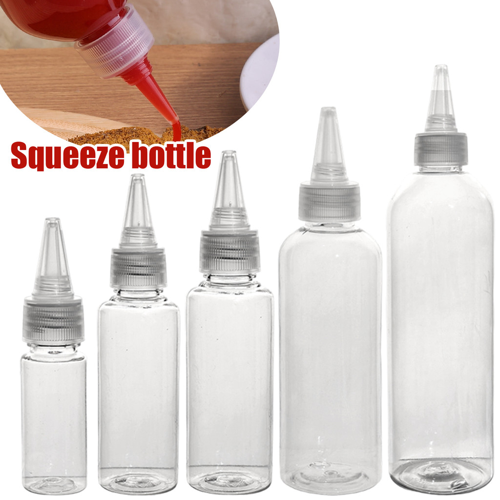 15/25/40/150/300ml Transparent Pointed-nozzle Squeeze Bottle ...