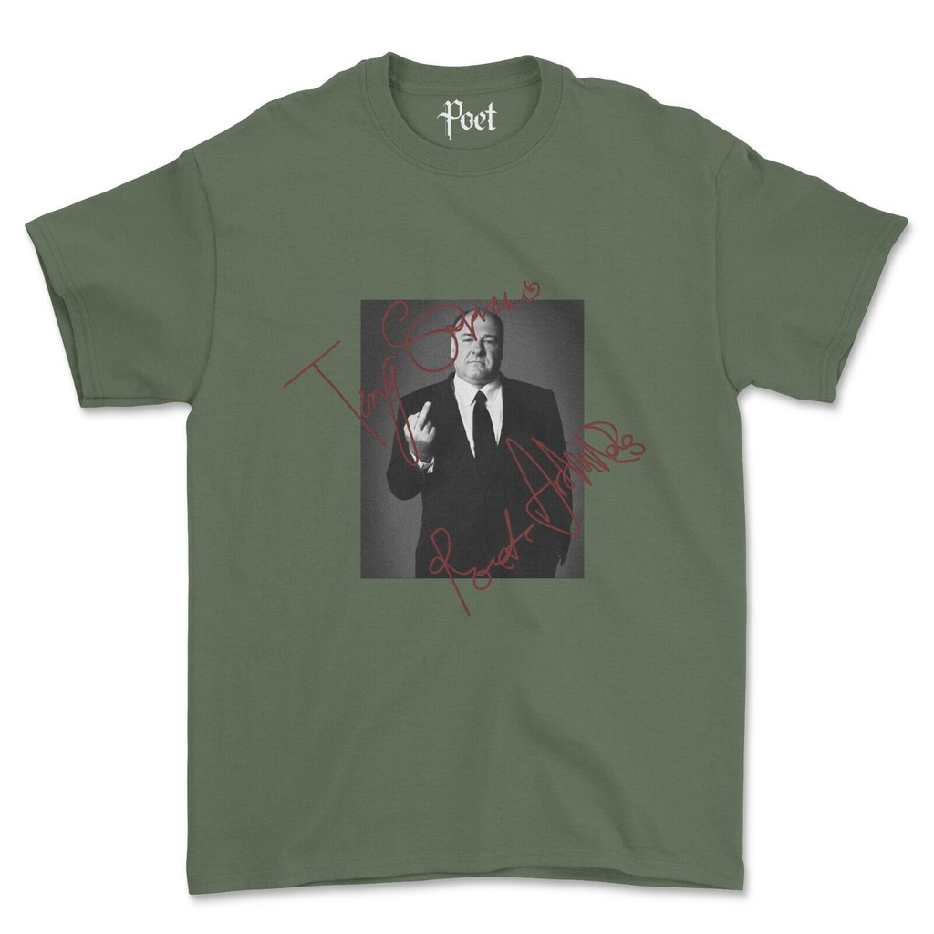 Tony Soprano T-Shirt James Gandolfini The Sopranos Poet Archives ...