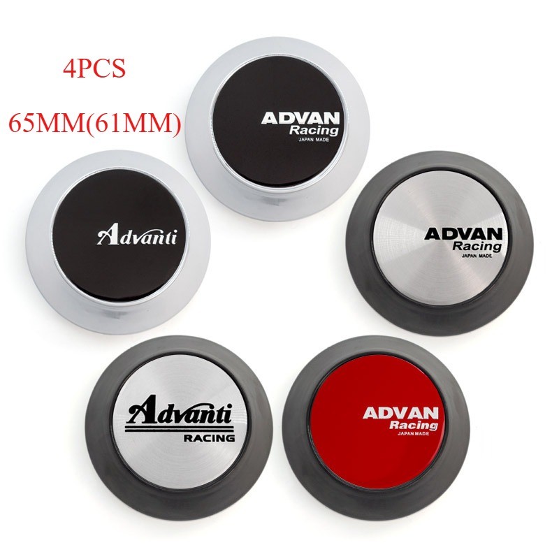 4PCS 64mm New Advan Racing Wheel Hub Caps Wheel Rim Cover Center Wheel ...