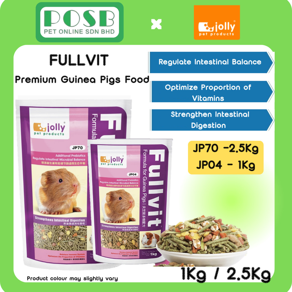 View of Jolly Fullvit Formula for Guinea Pigs 1kg /2.5kg / Makanan Guinea Pigs ...