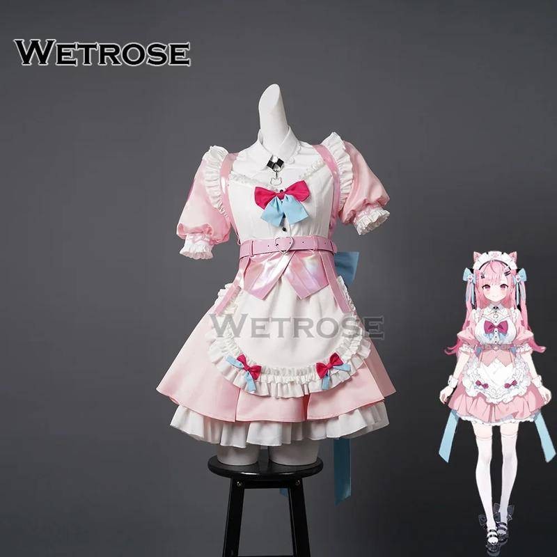 【Wetrose】 In Stock Vtuber Yuuki Sakuna Cosplay Costume Maid Dress Wig ...