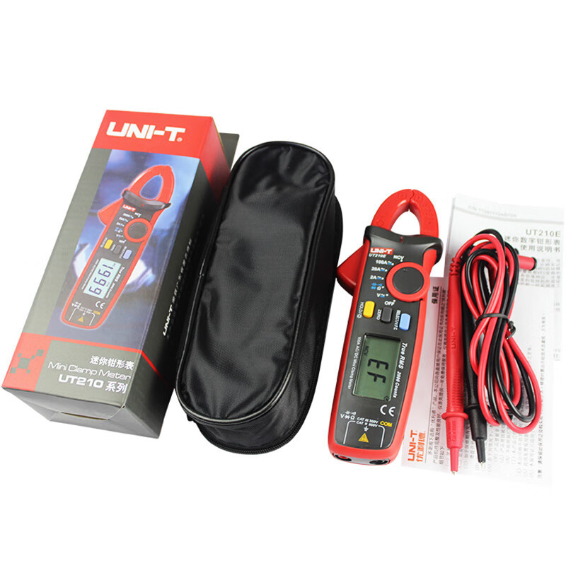 UNI-T UT210E Mini Digital Handheld Clamp Multimeter Backlight LCD True ...