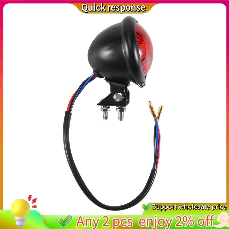 Fast ship-Red 12V Led Black Adjustable Cafe Racer Style Stop Tail Light ...