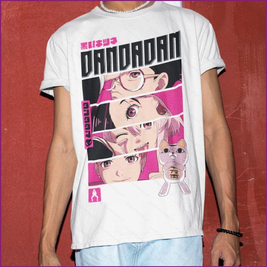 T-shirt Homme Coton Imprimé Anime DA DA DAN - Style Vintage Délavé, Coupes XS à 3XL - Décontracté, Parfait Pour Cosplay Ou Quotidien - 3