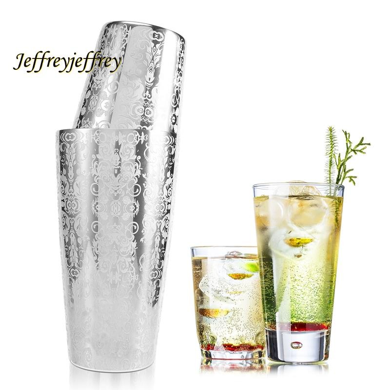 Bar Domestico Professionale Shaker Boston Lybunair - Miscelatore Elegante Per Cocktail, Acciaio Inox Colorato Shaker Colorato 550ml 850ml