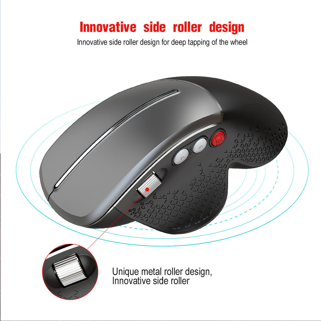 Jomaa 2.4G Wireless Mouse Ergonomic Vertical Mouse High Precision ...