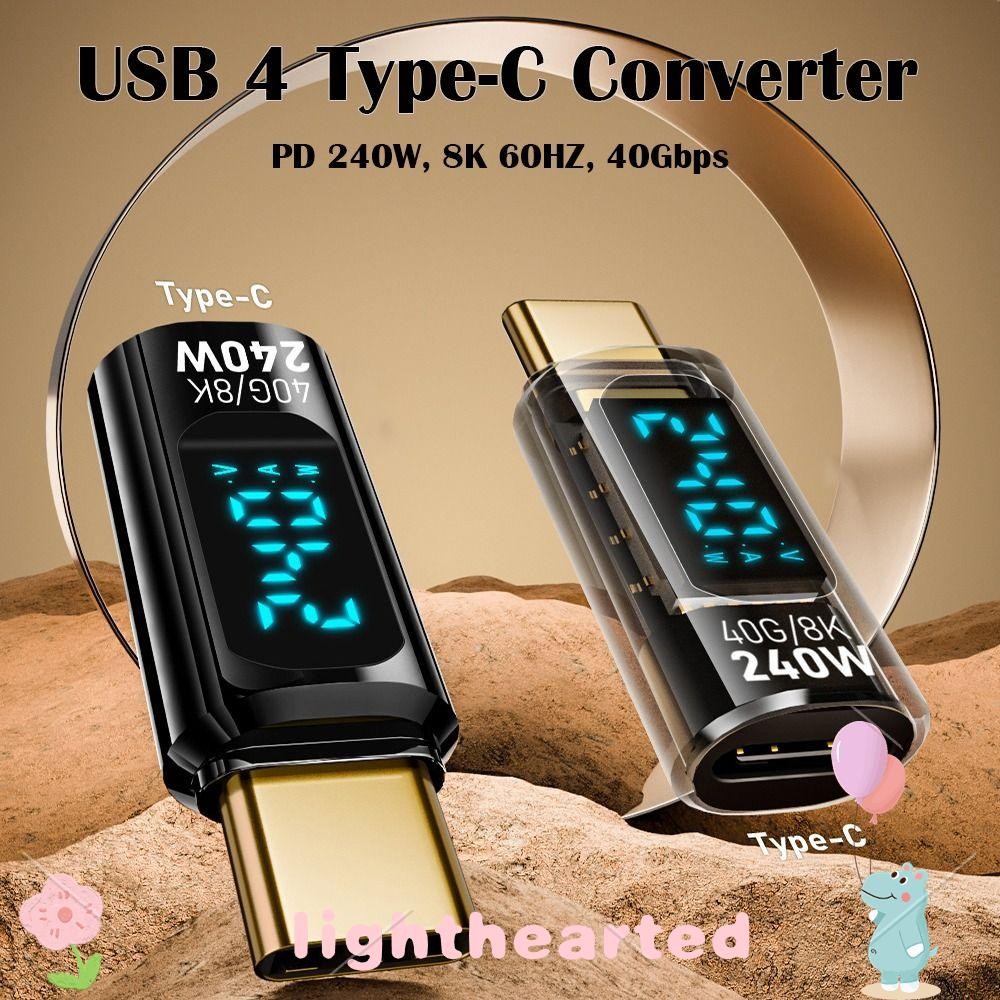 LIGHTHEARTED 1 PCS Power Meter Tester, 8K 60HZ 40Gbps USB 4 Type-C ...