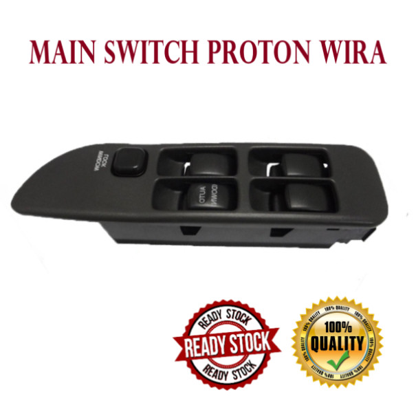 Proton Wira (Auto Down Driver Side) Power Window Wira Main Switch Suis ...