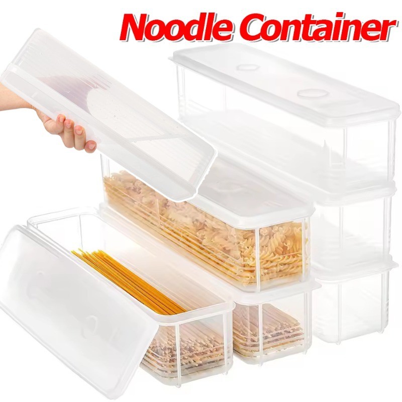 Rectangular Food Storage Box Sealed Noodles Pasta Container - Kitchen ...