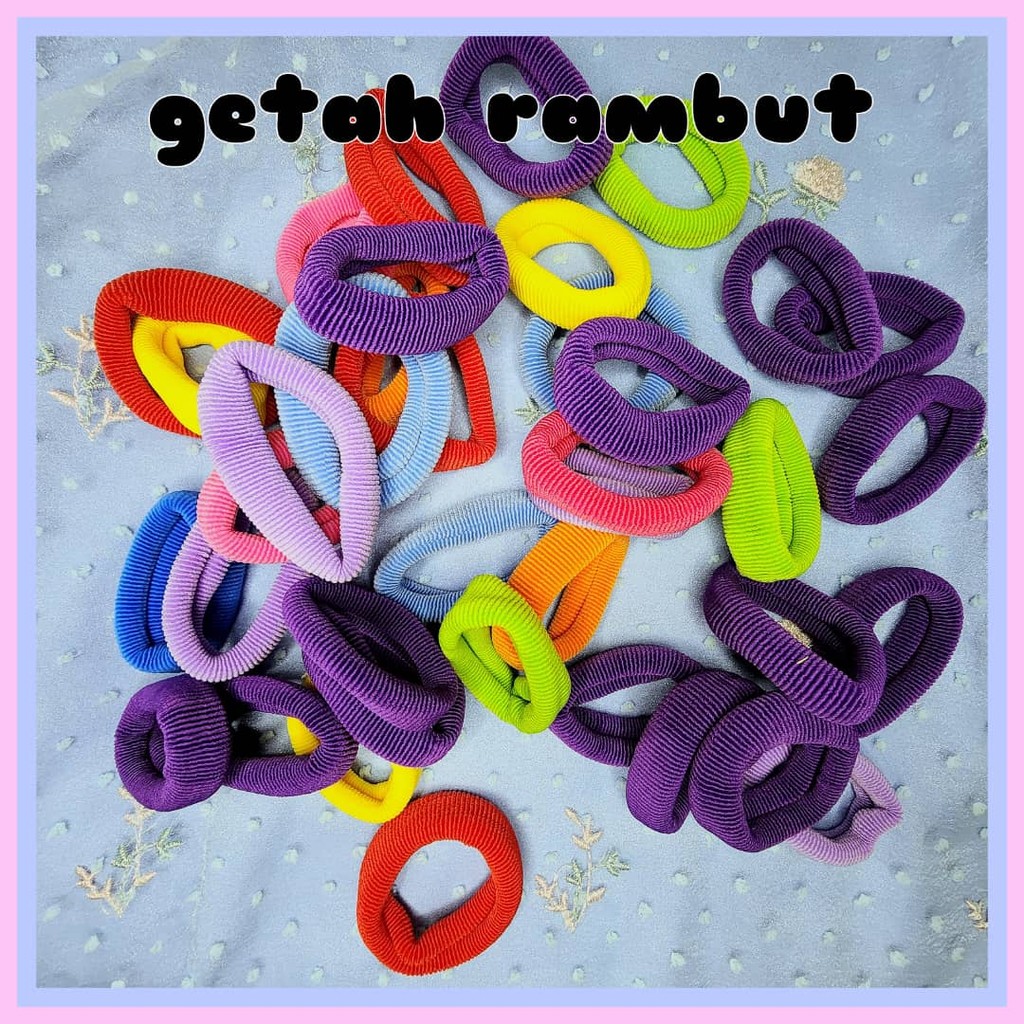 [1 pc] Getah rambut hair ties scrunchies hairbands getah ikat rambut ...