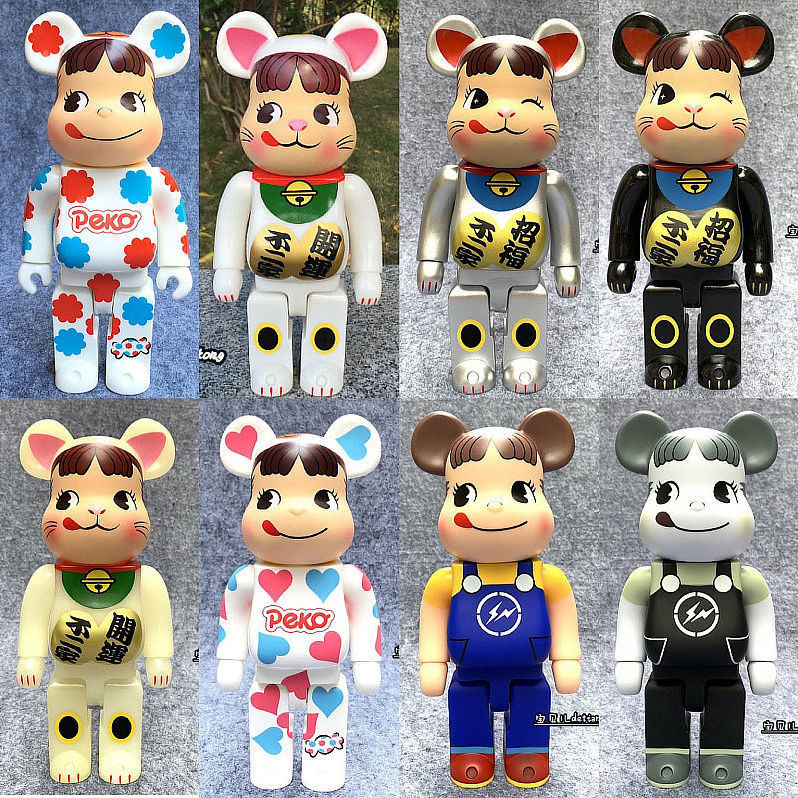 Bearbrick Violent Bear Building Blocks Bear Fujiya Milk Girl Trendy ...