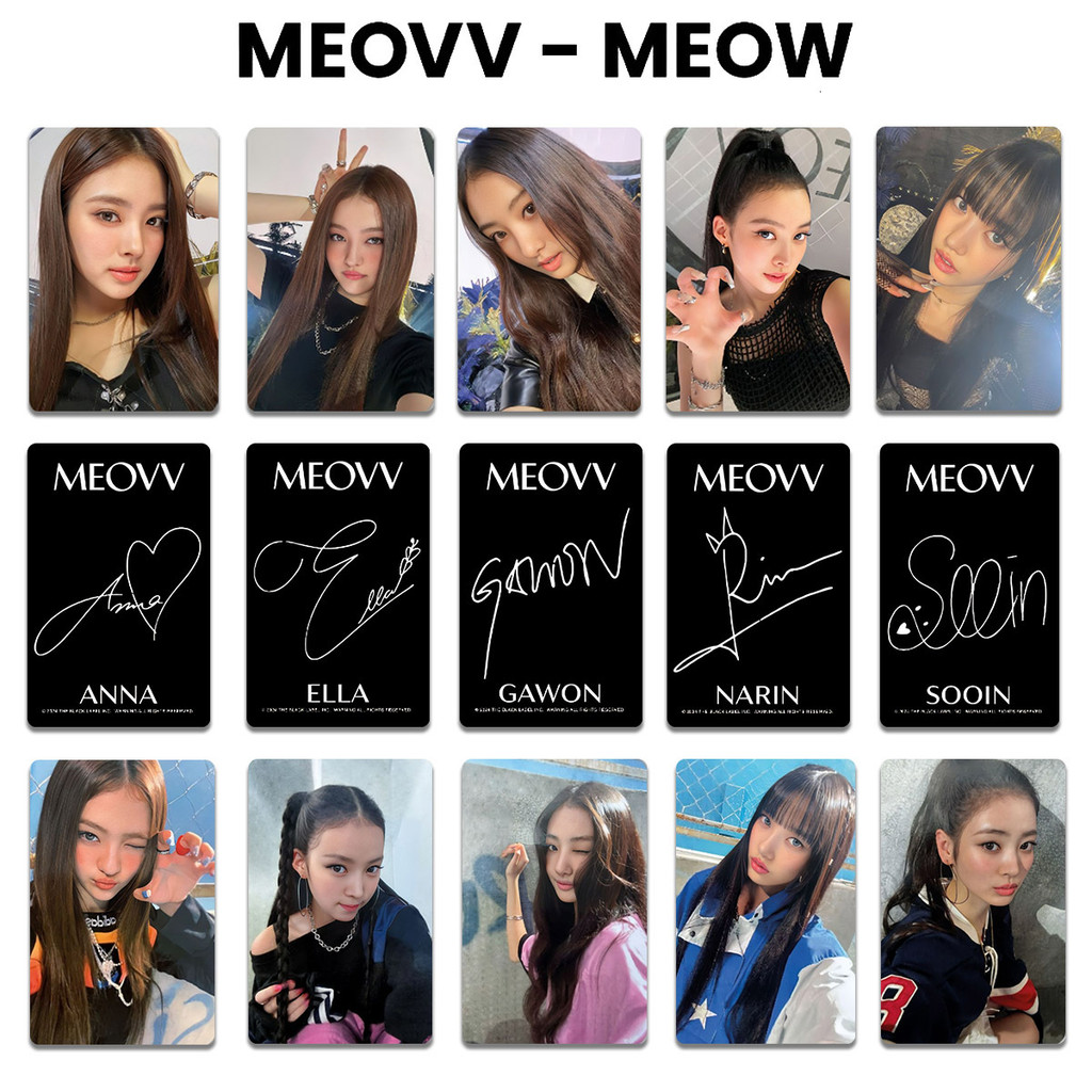 MEOVV MEOW Album Photocards 5Pcs/Set – Kpop Exchange