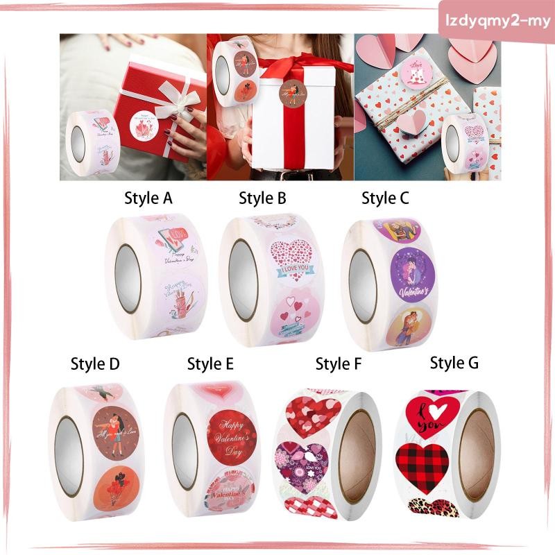 [LzdyqmyfaMY] Valentines Day Stickers Roll Tags Envelope Stickers Cards ...