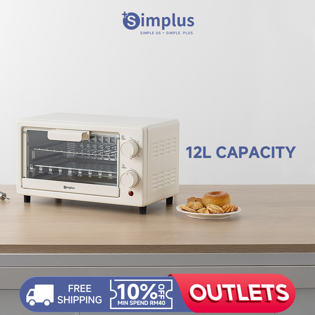 Simplus 30 Min Timer Multi Function Mini Electric Oven (12L
