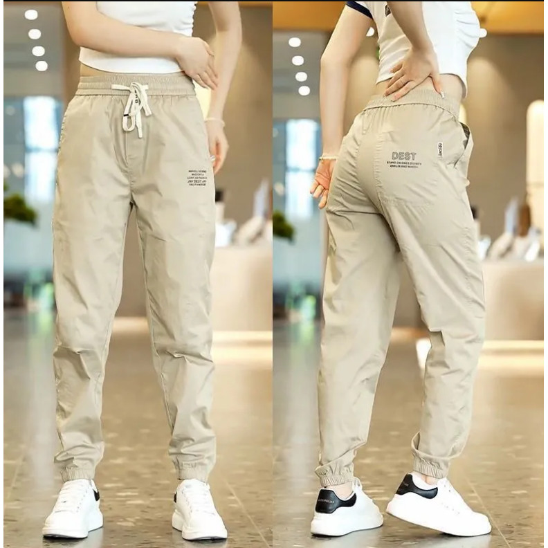 Ice Silk Pant Workwear Men Women's Summer Thin Loose Casual Quick ...