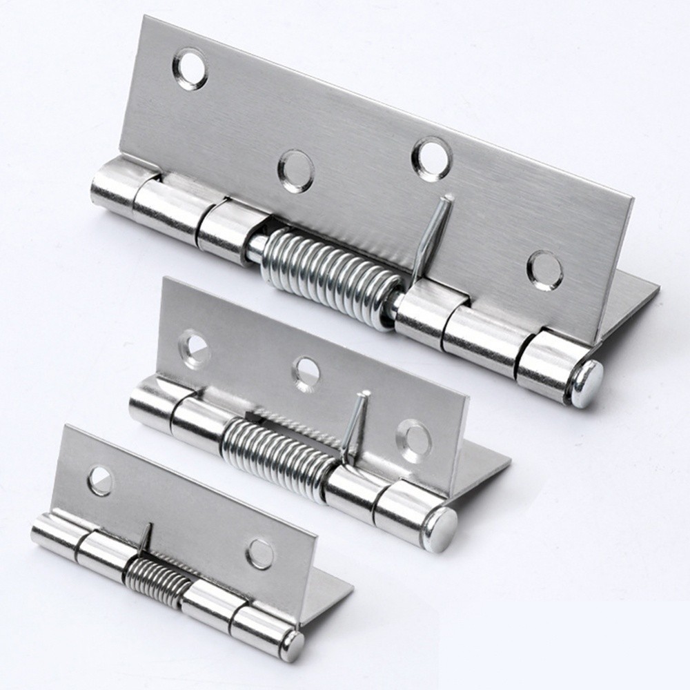 2pcs Stainless Steel Self Closing Spring Hinge Automatic Close Door ...