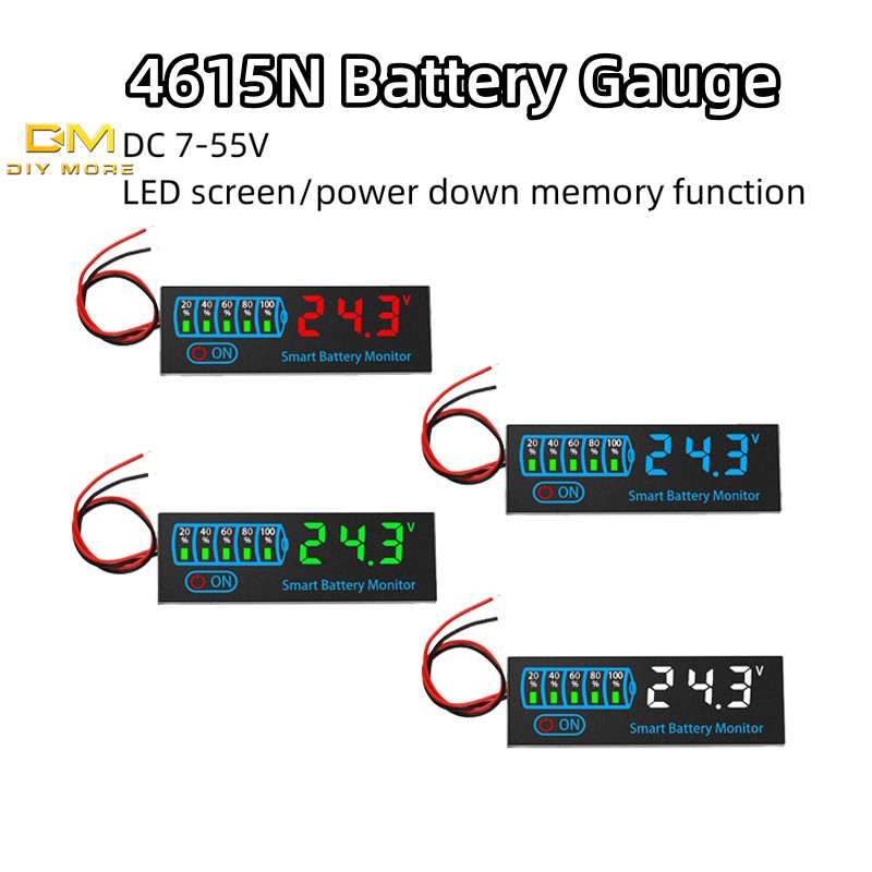 DIYMORE LED Indicator Voltage Charge Indicator Acid/Lithium Universal ...
