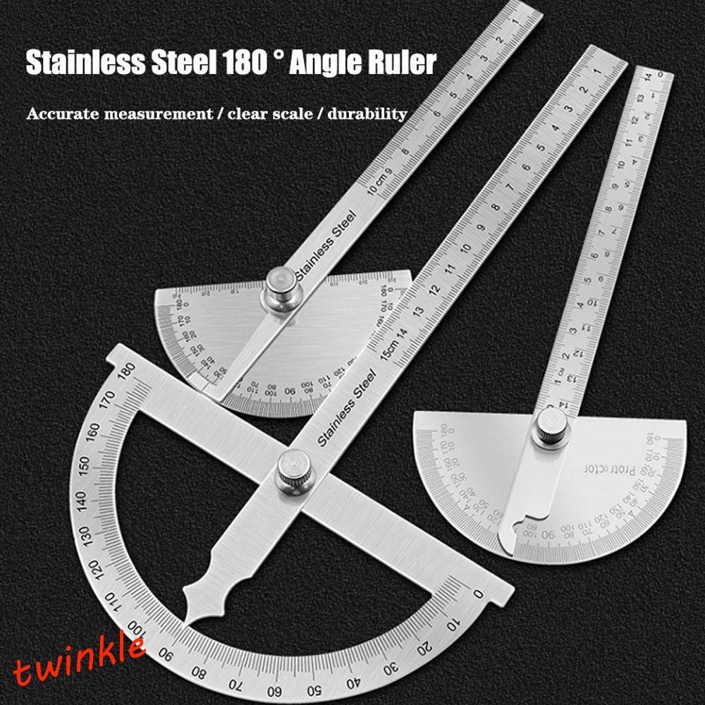 TWINKLE1 Protractor Rotary Drafting Supplies Measuring Ruler Goniometer ...