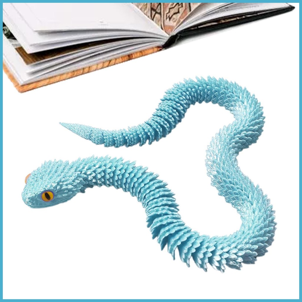 Articulated Snake 3D Printed Animal Fidget Toys Realistic Snake Pranks ...