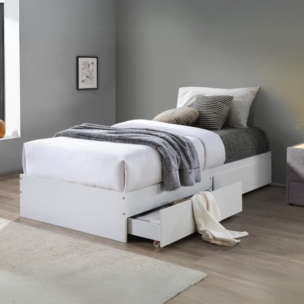 Youthopia WINDA Single Size Drawer Storage Bed katil kayu drawers ...