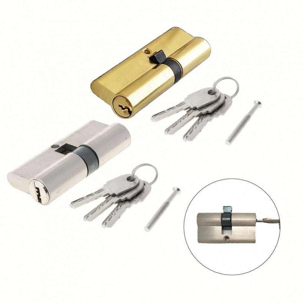 Double Lock Door Security Lock Cylinder Key Anti-Theft Entry Door Lock ...
