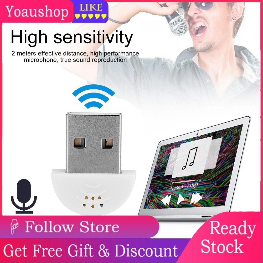 Yoaushop USB Mini Studio Speech Microphone Black White (Optional) 360 ...