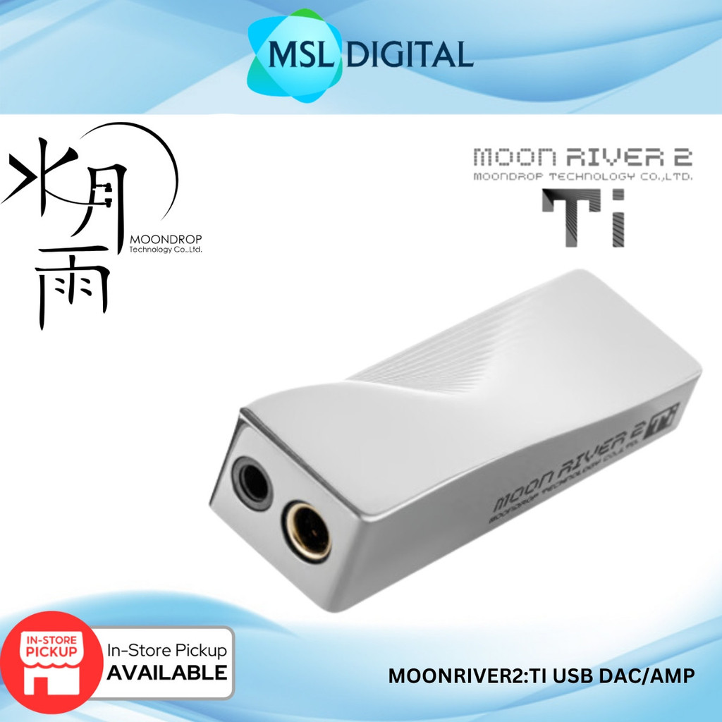 Moondrop Moon River 2 Ti Portable DAC & Amplifier | Dual Output 4.4mm ...