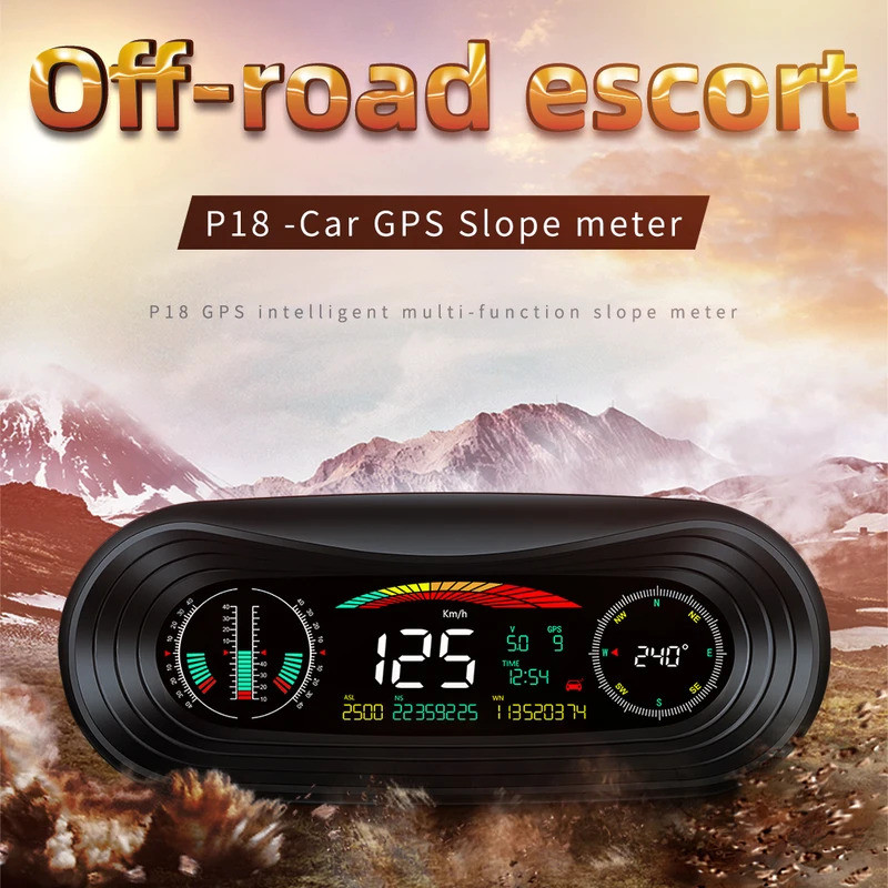 P18 Inclinometer Slope Meter Speedometer Pitch Automotive Compass ...