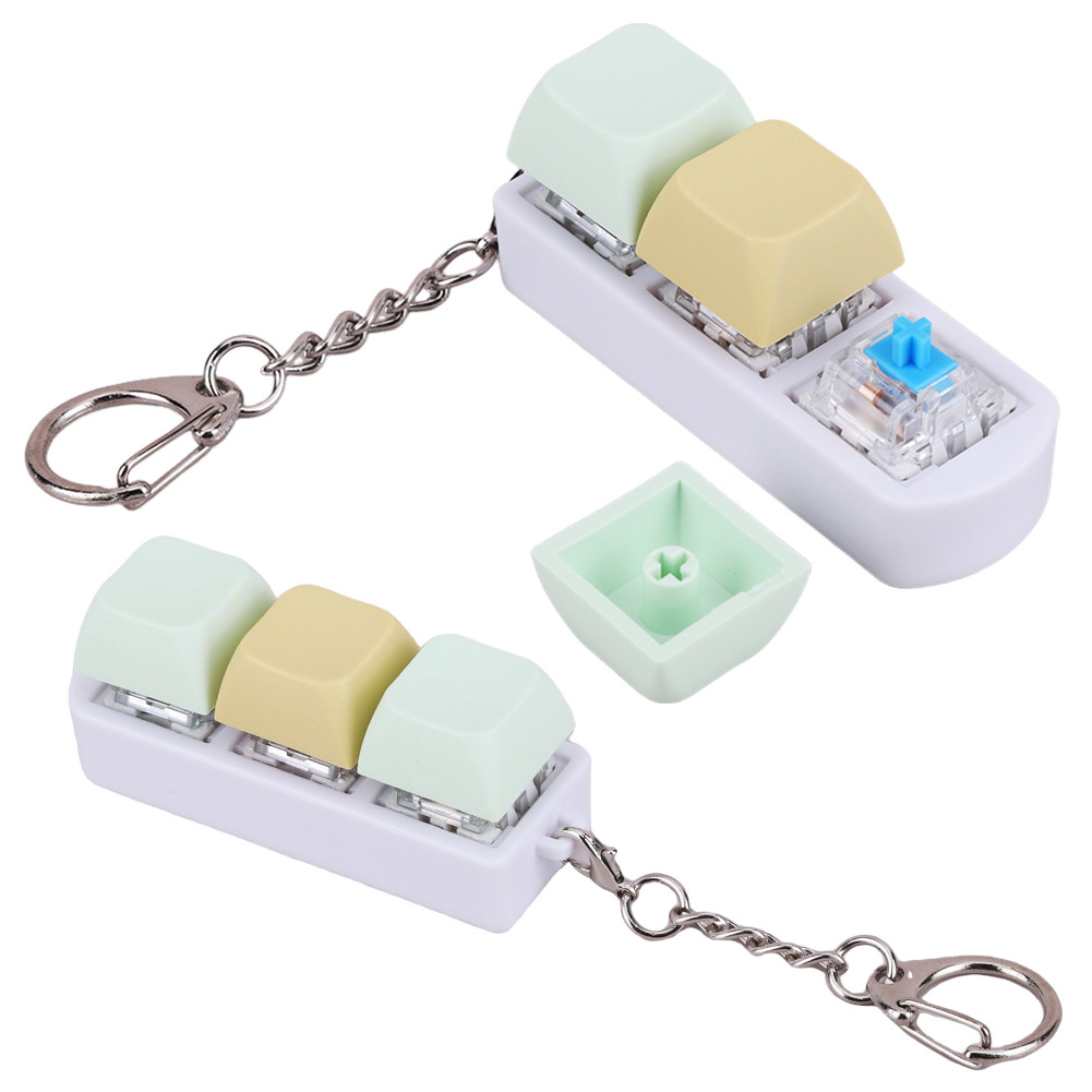 Keyboard Fidget Toy Fidget Clicker Key Switch Keychain Shaft Tester for ...