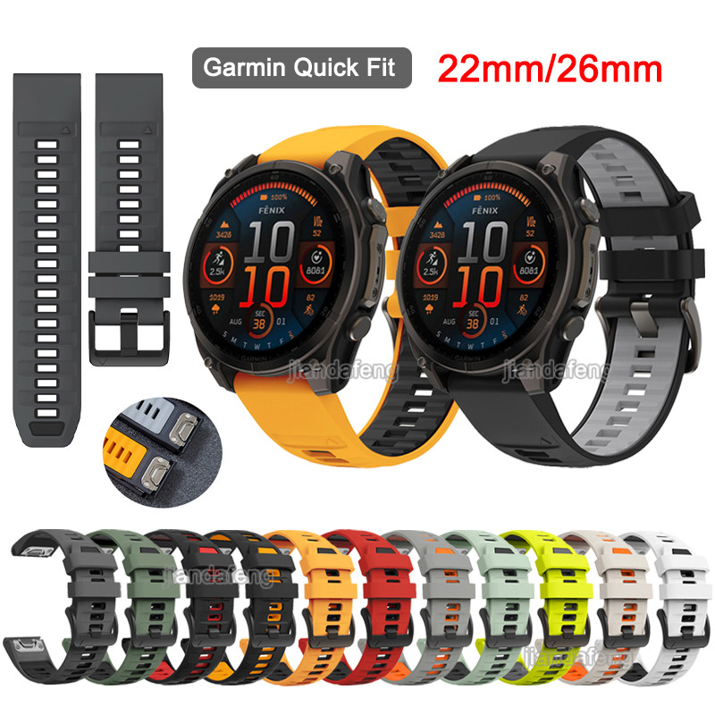 Band Strap Sport For Garmin Fenix 3 5 5S 5X Plus 6X 7 7X Silicone - Foto 12