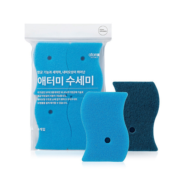 🔥READY STOCK🔥 Atomy Scrubber (1 set) 艾多美 抗菌洗碗海绵 | Shopee Malaysia