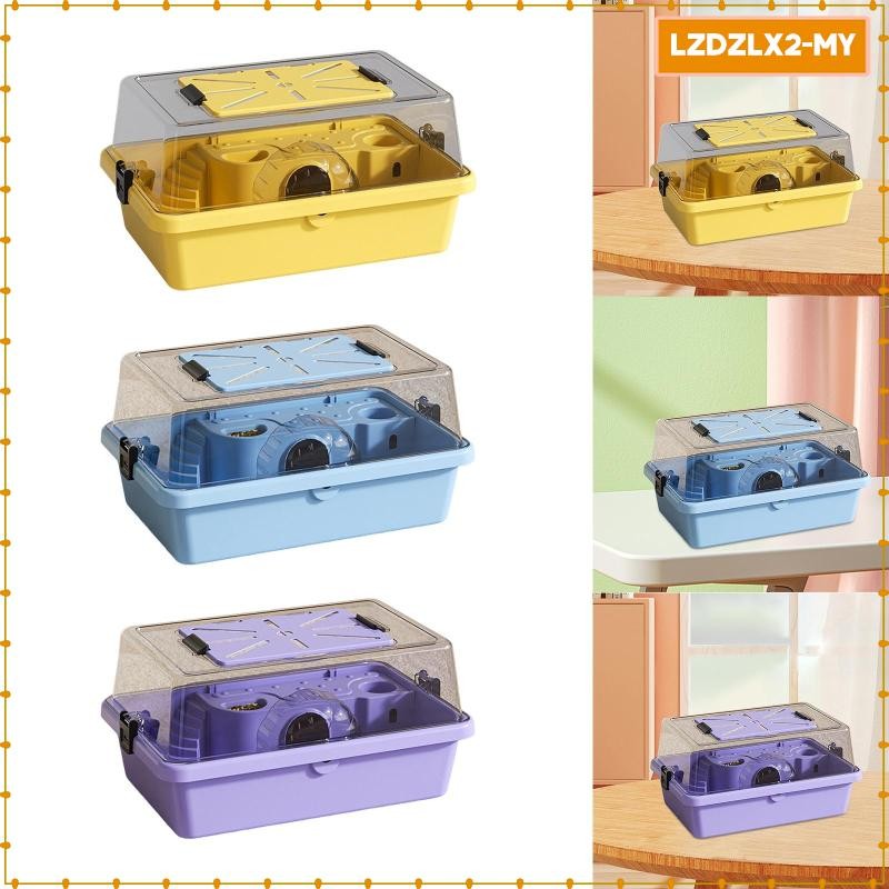 Image showcasing [Loviver] Large Hamster Cage Exercise Playing House Gerbils Ventilation ...