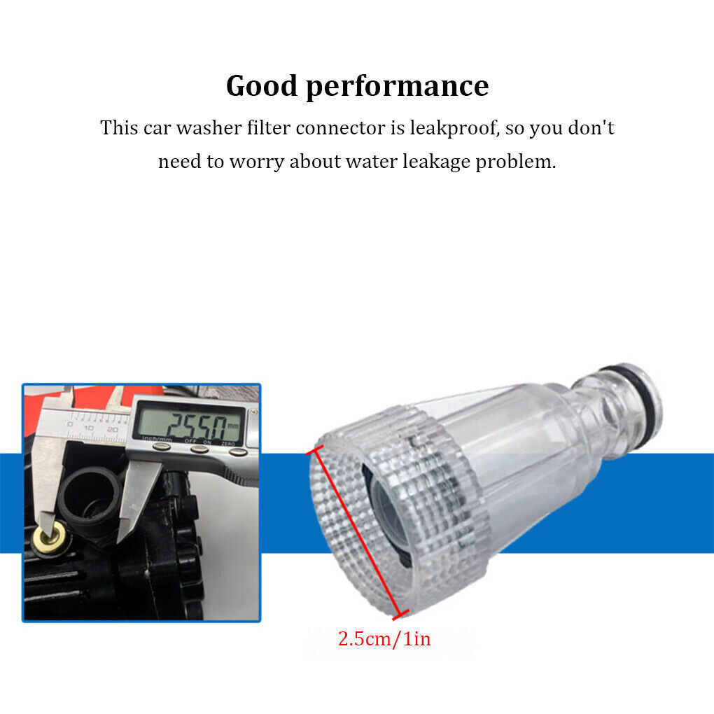 2pcs High-Pressure Car Clean Washer Water Filter Connection Fitting ...