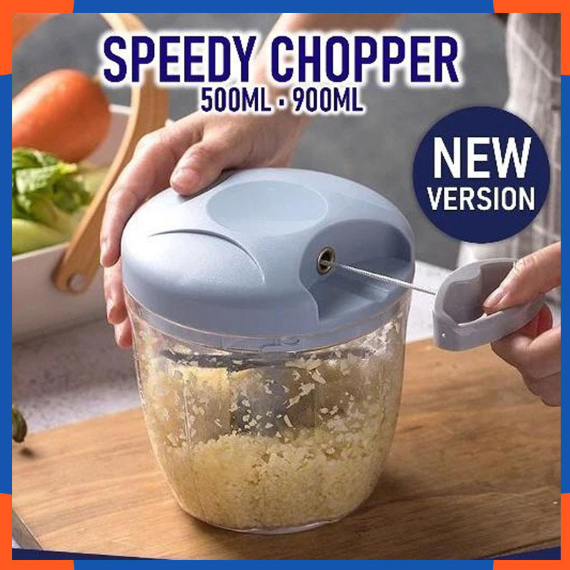 Mini Blender Garlic Chopper Speedy Food Chopper 5 Blades Meat Grinder ...