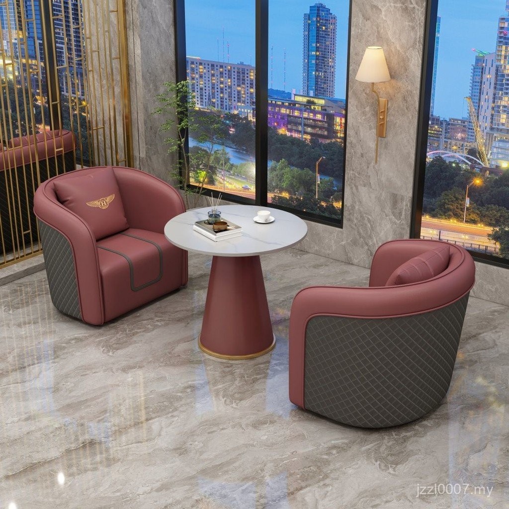 Sales Hall Reception Sofa Nordic Negotiation Table Chair Combination ...