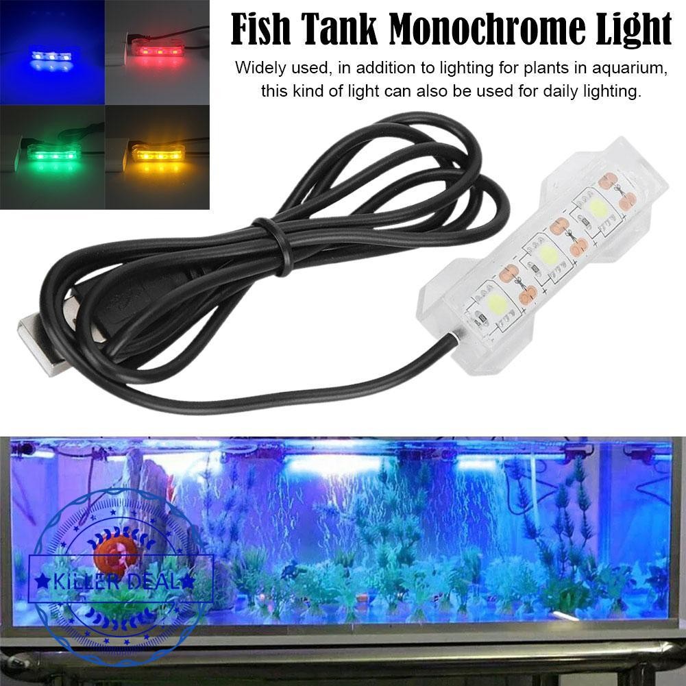 5v Aquarium Led Light Aquatic Plants Lamp Clip Light Fish Light ...