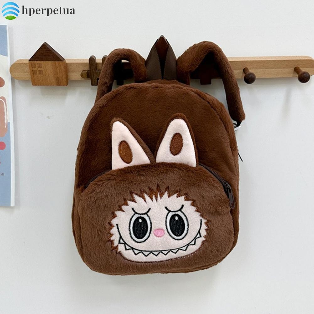 Cartoon Labubu Plush Doll Backpack Fun Design for School and Travel ...