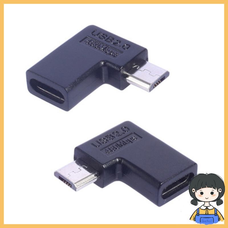 Bang Angled Micro USB to TypeC Charging Adapter Micro USB to USB C ...