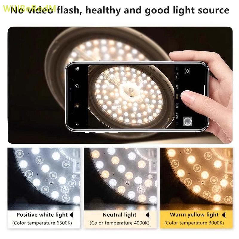 [WillBeRedM] 1 Set Magnetic Suction LED Panel Circle Ring Light 12W 18W ...