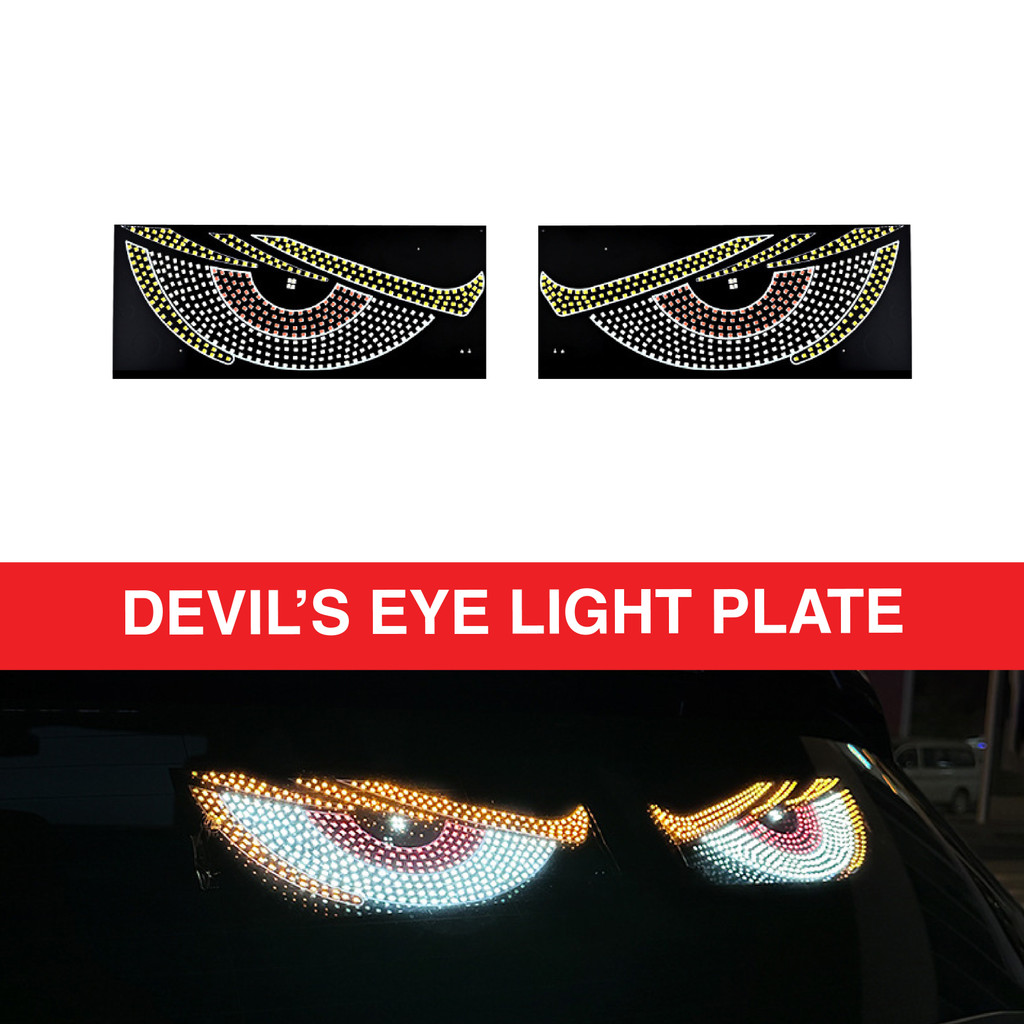 2PCS Devil Eye Lights, Dynamic RGB LED Demon Eye Panel with USB 5V for ...