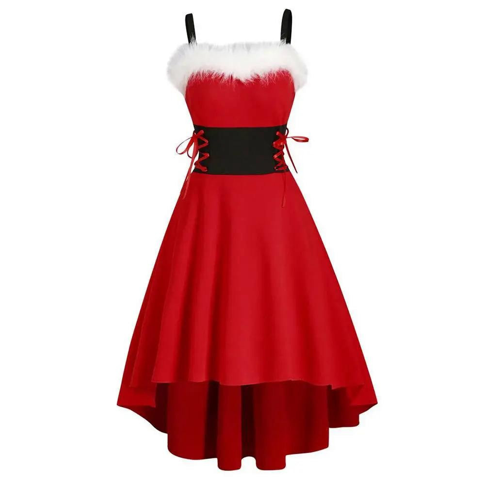 princess polly baby blue dress Local Shipping Christmas Sexy Dress Red Lace-ups Slim Winter Sexy Cute Red  Dresses Patchwork Bow Christmas Sweet Dress Casual Cosplay