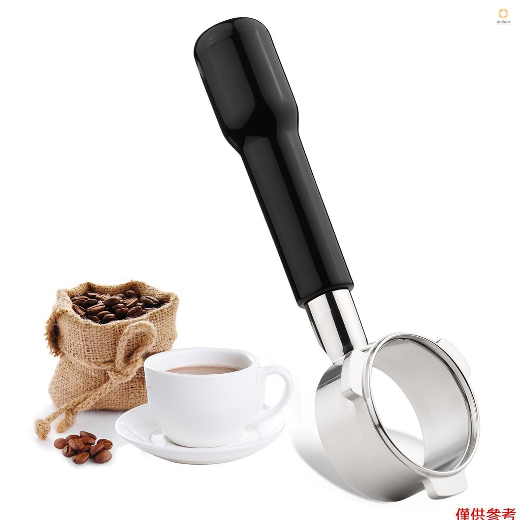 Mm Ears Stainless Steel Bottomless Naked Portafilter Wooden Coffee